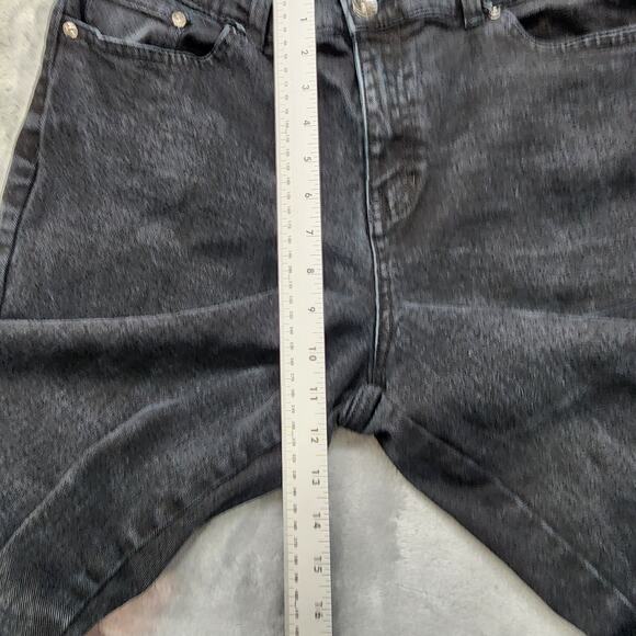 Style&Co Jeans Womens 14 Black Easy Fit High Rise Tapered Straight Leg Stretch - Picture 10 of 13